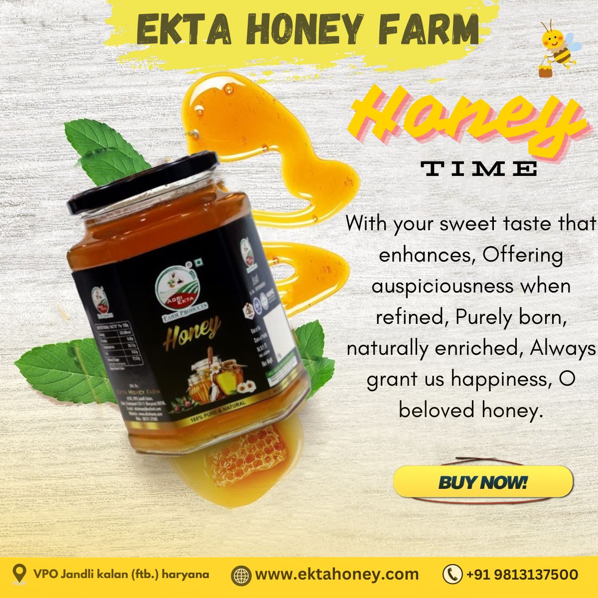 Ekta Organics honey